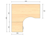 Угловой стол АТРИБУТ Угловой стол АТРИБУТ