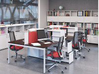 Комплект з 4 офісних столів LOFT-k13