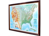 Настінна 3D карта США
