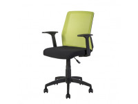Крісло для офісу Alpha зелене, чорне