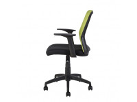 Кресло для офиса Alpha зеленое, черное