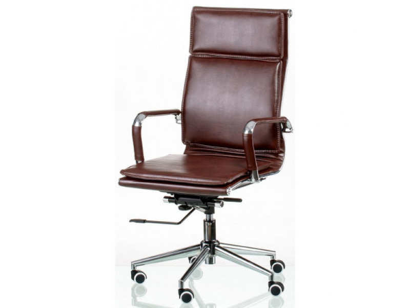 Кресло поворотное Solano 4 коричневое, черное, серое, бежевое