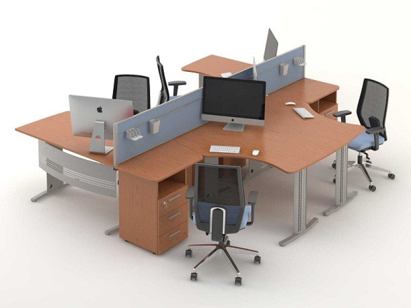 Комп'ютерні столи на 4 місця ТЕХНО k-6