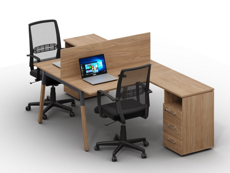 Стіл кутовий на двох Wood-k13 Стіл кутовий на двох Wood-k13