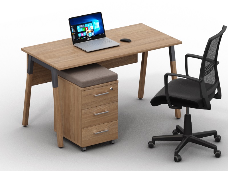 Стіл і тумба-пуф Wood-k4