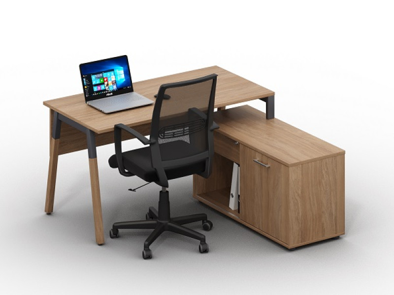 Стіл і бокова тумба Wood-k5 Стіл і бокова тумба Wood-k5