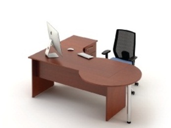 Угловой письменный стол Атрибут, качественная офисная мебель