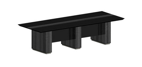 Чорний білий конференц стіл довжина 3 м