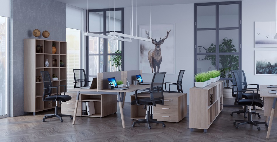 тренды офисной мебели 2022: уютный офис