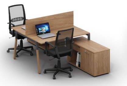 Письменный стол для компьютера на 2 рабочих места